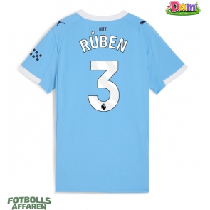 Manchester City Ruben Dias #3 Hemmatröja Kvinnor 2025-26 Kortärmad